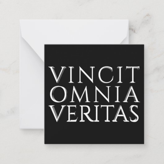VINCIT OMNIA VERITAS - Light Note Card Mitteilungskarte (Vorderseite)