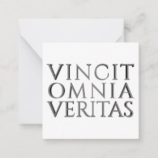 VINCIT OMNIA VERITAS - Light Note Card Mitteilungskarte