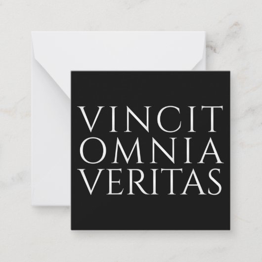 VINCIT OMNIA VERITAS - Light Note Card Mitteilungskarte (Vorderseite)
