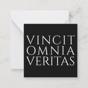 VINCIT OMNIA VERITAS - Light Note Card Mitteilungskarte