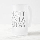 VINCIT OMNIA VERITAS - Mattiertes Leichtgläser MU Mattglas Bierglas (VorderseiteRechts)