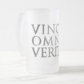 VINCIT OMNIA VERITAS - Mattiertes Leichtgläser MU Mattglas Bierglas (Vorderseite Links)