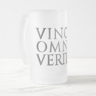 VINCIT OMNIA VERITAS - Mattiertes Leichtgläser MU Mattglas Bierglas