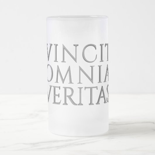 VINCIT OMNIA VERITAS - Mattiertes Leichtgläser MU Mattglas Bierglas (Mittel)