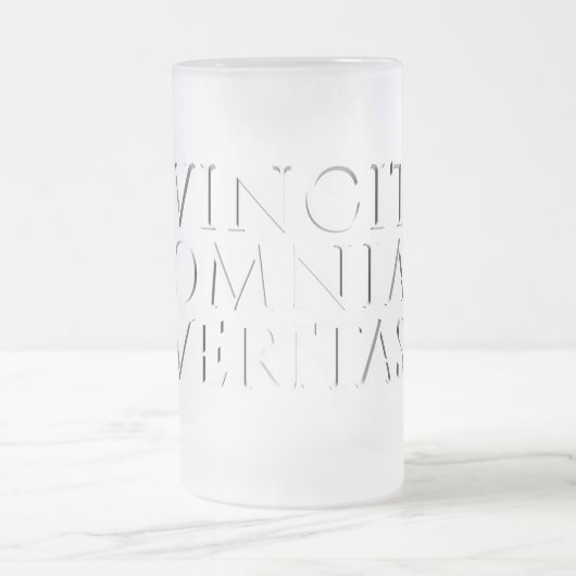 VINCIT OMNIA VERITAS - Mattiertes Leichtgläser MU Mattglas Bierglas (Mittel)