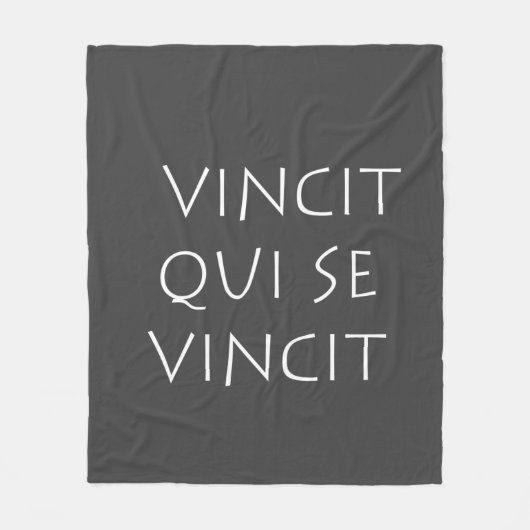 Vincit qui se vince fleecedecke (Vorderseite)