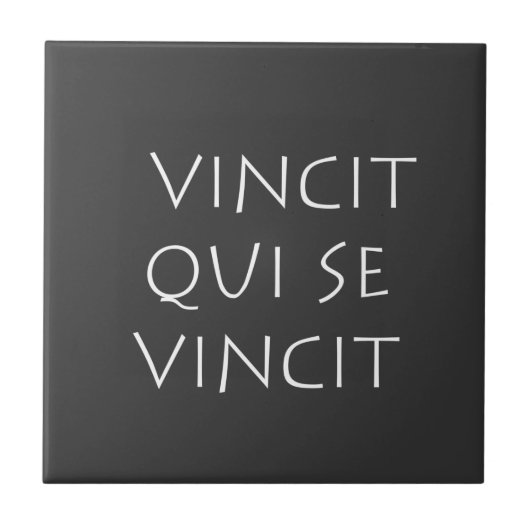 Vincit qui se vince fliese (Vorderseite)