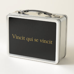 Vincit qui se vince Metal Lunch Box