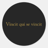 Vincit qui se vinciti Sticker (Vorderseite)