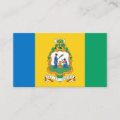 Vincy Flag & Siegel, Saint Vincent und die Grenadi Visitenkarte (Vorderseite)