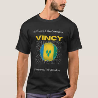 Vincy-Flag St. Vincent und die Grenadinen-Flagge T-Shirt