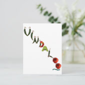 Vindaloo Chili Paprikaschoten Postkarte (Stehend Vorderseite)