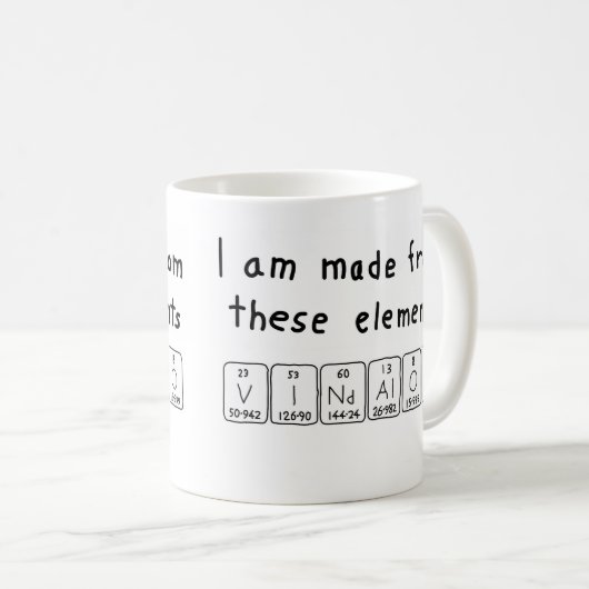 Vindaloo Periodensystem Tasse (VorderseiteRechts)