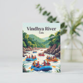 Vindhya-Fluss, Indien Postkarte (Stehend Vorderseite)