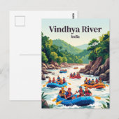 Vindhya-Fluss, Indien Postkarte (Vorne/Hinten)