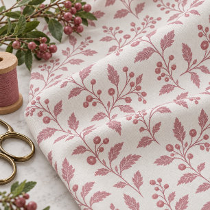 Vine & Berry Weihnachts-Cranberry ID1337 Stoff