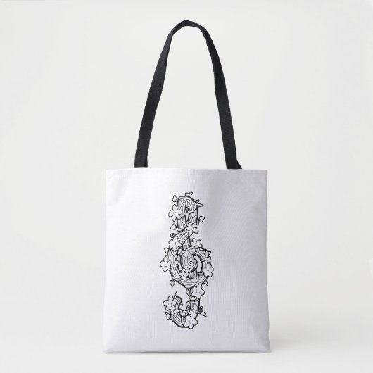 Vine Clef Tote Bag Tasche (Vorderseite)