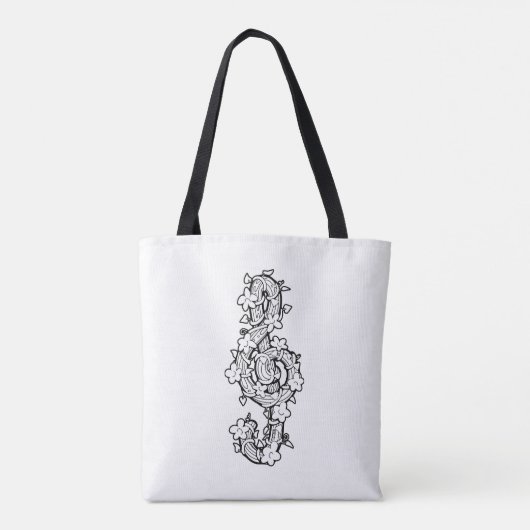Vine Clef Tote Bag Tasche (Rückseite)
