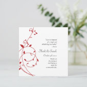 Vine Divine Red Wedding Program Programm (Stehend Vorderseite)