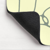 Vine floral Swirl mousepad (Ecke)
