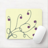 Vine floral Swirl mousepad (Mit Mouse)
