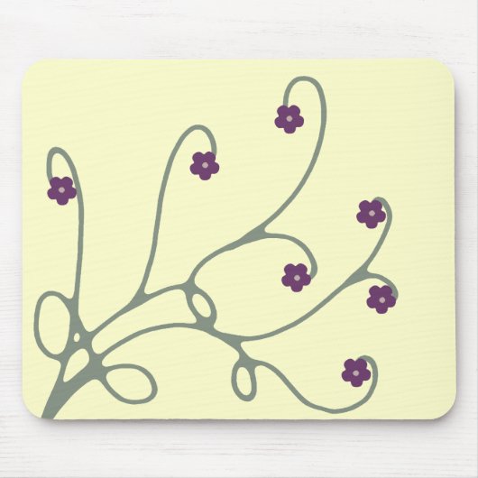Vine floral Swirl mousepad (Vorne)