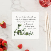 Vine Greenery Bible Verse Napkin Serviette (Beispiel)