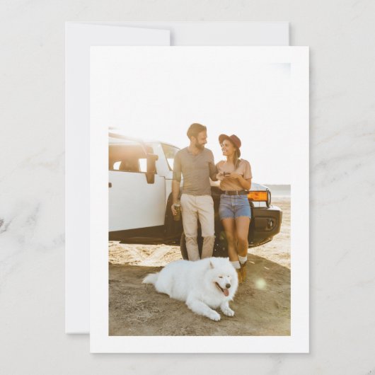 Vine Greenery Blue Floral Wedding Save The Date (Rückseite)