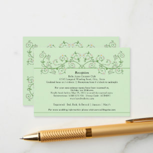 Vine Heart Trellis Minze Green Enclosure Card Begleitkarte