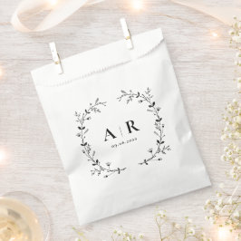 Vine Scroll Hochzeitssack, Cookie oder Goody Lecke Geschenktütchen