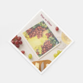 "Vine to Glass" Custom Vineyard Napkins — Weingut, Serviette (Ecke)
