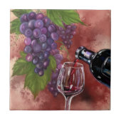 Vine Veritas - Zeichnend Kunstsammlung Fliese (Vorderseite)