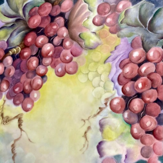 Vine & Vintage Grapes Luxe Geschirrtuch