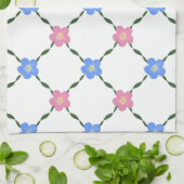 Vines and flowers Kitchen towel Geschirrtuch (Gefaltet)