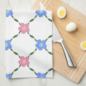 Vines and flowers Kitchen towel Geschirrtuch (Viertel Falte)