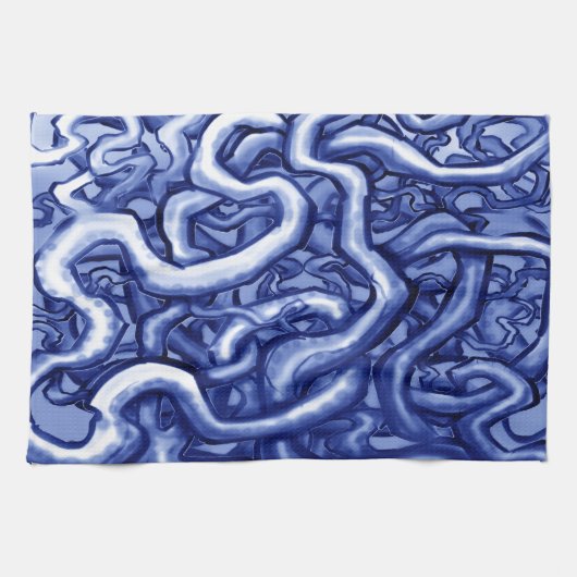 Vines Blue Küchentuch (Horizontal)