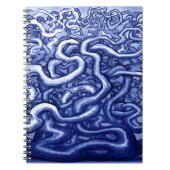 Vines Blue Notizblock (Vorderseite)