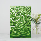 Vines GREEN Briefpapier (Stehend Vorderseite)