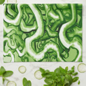 Vines GREEN Küchentuch (Gefaltet)