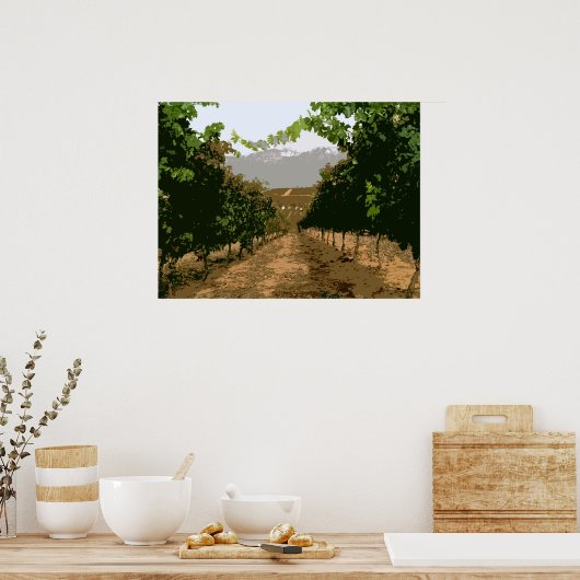 VINEYARD 3 POSTER (Küche)