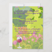 Vineyard Elegance Geburtstag Einladung (Rückseite)