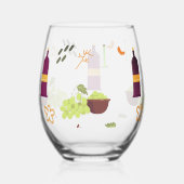 Vineyard Elegance Weinglas Ohne Stiel (Rückseite)