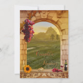 Vineyard Fall Couple's Dusche Einladung (Vorderseite)