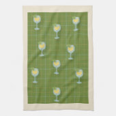 Vineyard G&T Plaid Tea Towel – Olive Geschirrtuch (Vertikal)