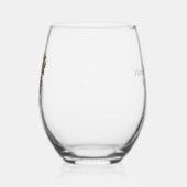 Vineyard Grapes Customized Weinglas Ohne Stiel (Links)