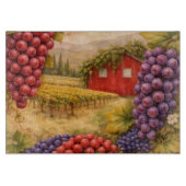 Vineyard Grapes Cutting Board | Wine Gift Schneidebrett (Vorderseite)