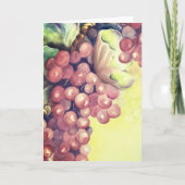 Vineyard Grapes Watercolor Greeting Card | Wine Karte (Vorderseite)