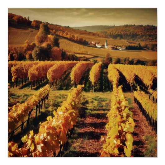vineyard landscape poster (Vorderseite)