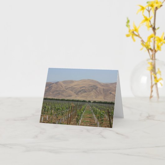 Vineyard Notecard Karte (Gelbe Blume)