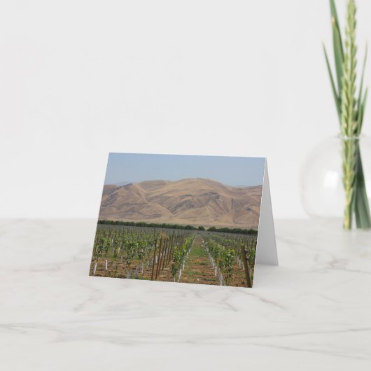 Vineyard Notecard Karte (Vorderseite)